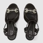 Gucci Women’s platform sandal with crystal Horsebit - Image 3